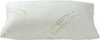 Ontel Miracle Shredded Memory Foam Pillow with Viscose from Bamboo Cover, Queen, White