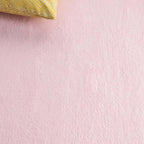 SAFAVIEH Washable Rug Faux Rabbit Fur Shag Collection - 8' x 10', Pink, Slip Resistant & Easy Cleaning, Ideal for Living Room, Bedroom, Dining Space (FRF100U)