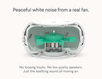 SNOOZ Pro White Noise Sound Machine - Natural Fan Noise, Non-Looping Sound, App Scheduler - Travel Case Included, Sleep Aid for Adults & Baby, 10 Volume Settings, Portable, Gift Registry - Cotton