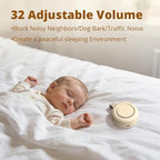 Portable Sound Machine White Noise Machine 40H Powerful Battery 30 Soothing Sounds 4 Timers Memory Function for Baby Kids Adults Sleep Brown Noise Sounds Machine for Home Travel Office