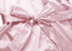 Women's Satin Short Robe Bridesmaid Bride Wedding Party Robes Silky Sleepwear Loungewear