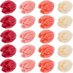 100Pcs 9x11mm Large Coral Flower Beads Floral Jewelry Beads Colorful 3D Carved Jasmine Dyed Synthetic Coral Aesthetic Small Loose Smooth Spacers for Jewelry Making Necklaces Bracelets Adult