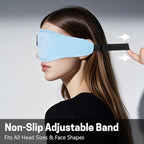 Sleep Mask with Bluetooth Headphones 3D Contour Sleeping Headphones 5.4 Wireless Bluetooth, Ultra-Thin Stereo Speakers Blackout Eye Masks for Men Women Travel Sleep