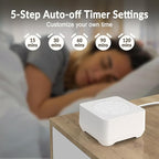 White Noise Sound Machine, Noise Machine for 20 Soothing Sounds, 2 Customizable Shortcut Buttons, Timer, Memory Function, USB-A Cable Included(Battery&Adapter NOT Included)for Baby, Kids&Adult (white)