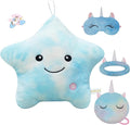 Throw Pillows for Couch Pillows for Living Room Decor Home Sofa Chair Seat Birthday Christmas New Year Gift,Personalized Decorative Star Cushion Case,Cute Plush Colorful Blue Throw Pillow Set