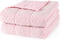 Mr. Sandman Weighted Blanket for Adults, Minky Dots Heavy Blanket for Woman, Man Sleeping/Calm, Soft, Cozy and Cooling Weighted Throw Blankets, Machine Washable, 48 x 72in, 12 lbs, Pink