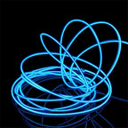 JIGUOOR EL Wire Battery Pack 9.8ft / 3m Bright Neon Light Strip 360° Illumination Neon Tube Rope Lights for DIY, Festival, Party Decoration, Pub, Halloween, Chrismas. (9.8ft / 3m, Blue)
