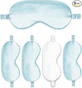 Sleep Masks 5PACK Silk Eyes Cover Satin Eye Mask Silky Blackout Soft Blindfold Sleeping Eyeshades Covers Bridesmaid Gifts