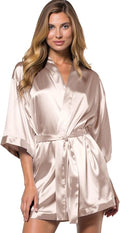 Turquaz Women's Bride Bridesmaids Silky Robe Satin Kimono Robes for Women Lingerie