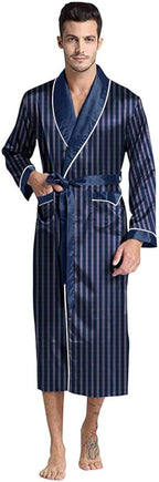 Mens Silky Satin Robe