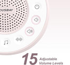 Housbay White Noise Machine with 31 High Fidelity Soothing Sounds, 5W High Power Loud Enough Speaker, Easy Volume Control, Sleep Timer, Sound Machine for Baby, Kids, Adults, Light Sleeper