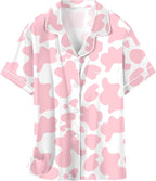 Girls & Womens Satin Pajamas Set, Silk Button-Down Sleepwear 2 Piece Nightwear, 3 Years - Women XXL