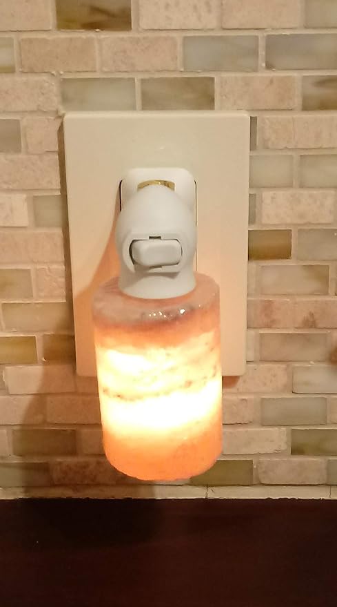 Himalayan Salt Cart Himalayan Salt Crystal Night Light (Cylinder)
