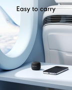 Sound Machine Flowtune White Noise Machine for Baby Adults, Mini Portable Sound Machine for Travel, 6H Timer, 18 Soothing Sleep Sounds Gift (Black)