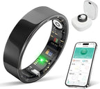 BIEMHA Smart Ring Health Tracker, Sleep/Exercise Monitoring, iOS/Android Compatible, IP68 Water Resistance, No Subscription Required, 5-Day Battery Life, Suitable for Both Women and Men (Black, 11)