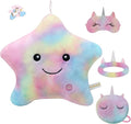Throw Pillows for Couch Set Living Room Home Decor Sofa Office Chair Birthday New Year, Star Shape Decorative Pillows for Bed with Insert,Colorful Pink Throw Pillow Cute Cushion