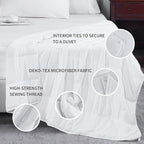 L'AGRATY Weighted Blanket - 48"x72" 15lbs Cooling Breathable Heavy Blanket Microfiber Material with Glass Beads for Adult All-Season Summer Fall Winter Soft Thick Comfort