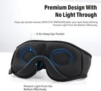 Sleep Mask with Bluetooth Headphones, 3D Sleep Mask Wireless Music Eye Mask for Sleeping Side/Back Sleepers Sleep Headphones Gift (Turquoise)