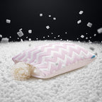 Dreamara Cooling Bed Pillows Queen Size Set of 4 – Adjustable Loft Shredded Memory Foam Pillows for Side, Back & Stomach Sleepers, Supportive & Breathable for Hot Sleepers (Mauve)