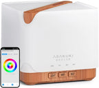 ASAKUKI Essential Oil Diffuser for Home, Smart WiFi 700 ml Humidifier, Easy Connect with Alexa and Google Home, Phone App & Voice Control, Customized Schedule Timers and LED Light - Yellow