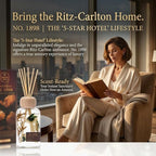 Luxury Hotel Scent Reed Diffuser 100ml (3.38oz) | No.1898 Hotel Collection Diffuser Oil Inspired by Ritz Carlton | Home, Bathroom & Office Decor | Long-Lasting Room Freshener Gift Set