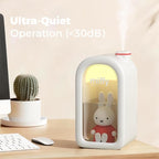 Mipow X Miffy Cool Mist Humidifier - Ultrasonic Quiet Humidifiers, Mini Cute Humidifier with Night Light, 380ml Humidifiers for Bedroom，App-Controlled RGB Light (2.0 Plus-Version) - Pink