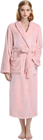 Plush Soft Robes for Women, Premium Fleece Womens Robe Cozy Warm Bathrobe
