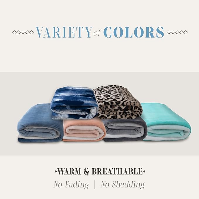 Elegant Comfort Luxury Velvety Feel Blanket, All-Season Lightweight Blanket, Ultra Plush, Soft, Cozy-Fuzzy Flannel Fleece for Couch, Sofa, Bed, Travel, Ombre Design, Full/Queen, Tiffany