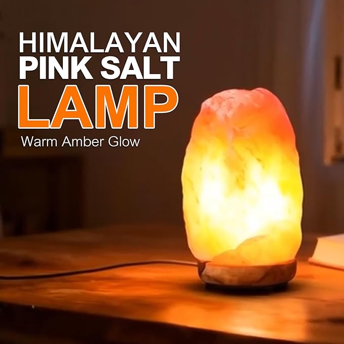 Himalayan Glow Salt Lamp, Home Décor Crystal Lamp, with Touch Dimmer Switch
