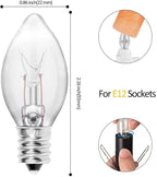 2-Pack Salt Lamp Cord Replacement with Dimmer Switch 5 feet Lamp Cord and 6-Pack Halogen Salt Lamp Bulbs(15 Watts)