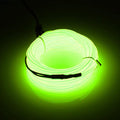 JIGUOOR EL Wire Battery Pack 9.8ft / 3m Bright Neon Light Strip 360° Illumination Neon Tube Rope Lights for DIY, Festival, Party Decoration, Pub, Halloween, Chrismas (9.8ft / 3m, Fluorescent Green)