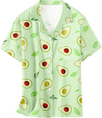 Girls & Womens Satin Pajamas Set, Silk Button-Down Sleepwear 2 Piece Nightwear, 3 Years - Women XXL