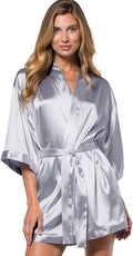 Turquaz Women's Bride Bridesmaids Silky Robe Satin Kimono Robes for Women Lingerie