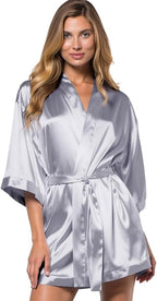 Turquaz Women's Bride Bridesmaids Silky Robe Satin Kimono Robes for Women Lingerie