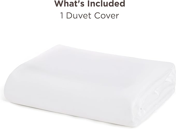 Bedsure Duvet Cover King Size - Only Includes 1 Duvet Cover (104"x90"), Hotel Luxury Soft Double Brushed All Season Bedding for Kids & Adults, Zipper Closure, White (No Comforter, No Pillow Shams)