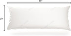 Cosy House Collection Luxury Rayon Derived from Bamboo Body Pillow for Side & Back Sleepers -Supportive, Soft, Fluffy, & Quality Long Pillow - Measures 54” x 20”