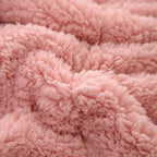 Sherpa 15lb Weighted Blanket for Adult, Both Sides Reversible Velvet Soft Plush Weighted Heavy Blanket for All Season Pink 60in*80in