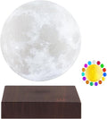 VGAzer Moon Lamp 3D Printing Magnetic Levitating Moon Light Lamps for Home、Office Decor, Creative Gift-6 Inch,Has 16 Colors 20 Modes