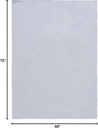 SAFAVIEH Washable Rug Faux Rabbit Fur Shag Collection - 4' x 6', Silver, Slip Resistant & Easy Cleaning, Ideal for Living Room, Bedroom, Nursery, Boys & Girls Kids Playroom, Dining Space (FRF976G)