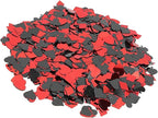 60g Party Confetti, Lightweight PVC Table Scatters with Mixed Colors and Shapes, for Wedding Birthday Night Party Decorations (Heart peach and plum mixed style)