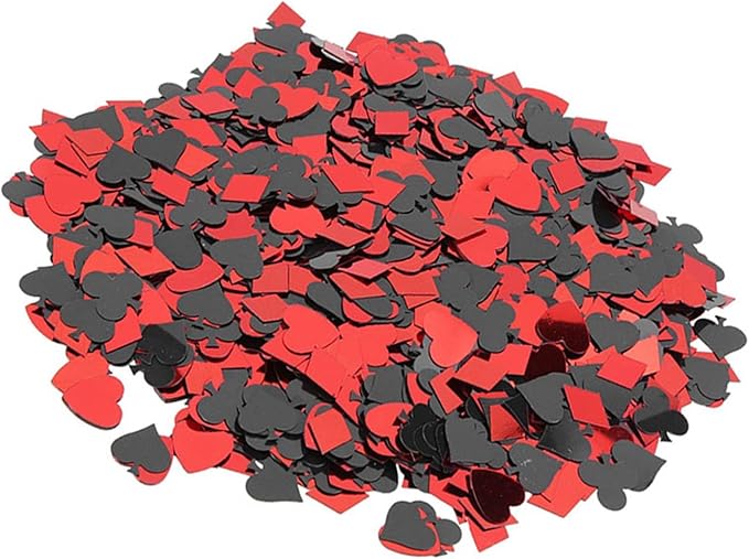 60g Party Confetti, Lightweight PVC Table Scatters with Mixed Colors and Shapes, for Wedding Birthday Night Party Decorations (Heart peach and plum mixed style)