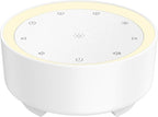 Kipcush White Noise Machine for Sleeping, 20 Soothing Sounds Including White Pink Brown Noise, Fan and Nature, Custom Shortcut Buttons, Dimmable Night Light, 8 Hour Timer, USB Powered