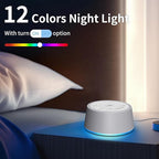 SoundLegend White Noise Sleep Sound Machines 30 Sounds 32-Level Volume 12 Colors Light 5 Timers Adjustable Light Brightness Compact for Everyone Travel Memory Function Gift