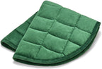 TONGDADA Weighted Lap Blanket 7lbs for Adult,Perfect for Relaxation, Lounging, Napping, Sleeping & Travel,Luxury Minky Weighted Body Blanket,Weighted Throw Blanket-Dark Green Minky, 29" x 24"