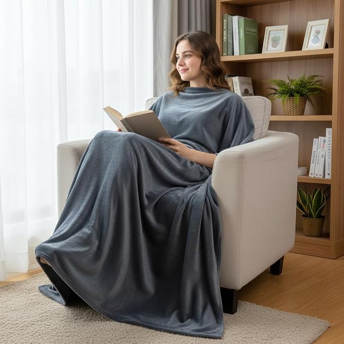 Fleece Blanket Full/Queen - 80x90 Inch Lightweight & Buttery-Soft Throw for Bed, Sofa, Camping | 300GSM Cloud-Touch Microfiber | Cozy Essentials for Travel & Movie Nights, (Alloy)