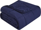 Topcee Weighted Blanket for Adults (12 lbs, 60" x 80") Queen Size Soft Cooling Heavy Blanket Sleeping, Apply to 110-130 lbs Body, Thick Breathable Blanket with Glass Bead, Easy Care