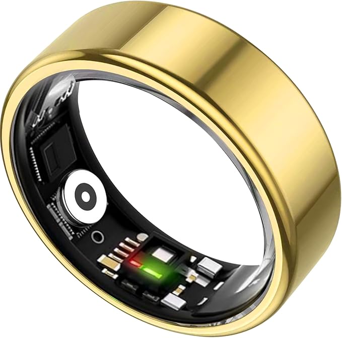 Smart Ring for Women&Men-Activity/Sleep/Heart Rate/HRV/Stress/Women's Health Tracker-IP68 Waterproof/Wearable-No Subscription Fee Required-Compatible with iPhone &Android