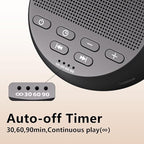 Portable Sound Machine White Noise Machine Nonstop 30 Soothing Sounds for Baby Kids Adults Pink Noise Sleep Machine 36-Level Vol Auto-Off Timer Memory Function for Home Travel Office