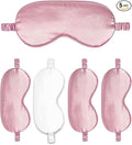Sleep Masks 5PACK Silk Eyes Cover Satin Eye Mask Silky Blackout Soft Blindfold Sleeping Eyeshades Covers Bridesmaid Gifts