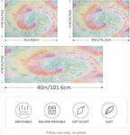 Satin Pillowcase for Hair and Skin, Tie Dye Silk Pillowcase Soft and Cozy Body Pillow Covers, Standard Size Satin Pillow Cases with Envelope Closure(20x26 Inch), 1PC